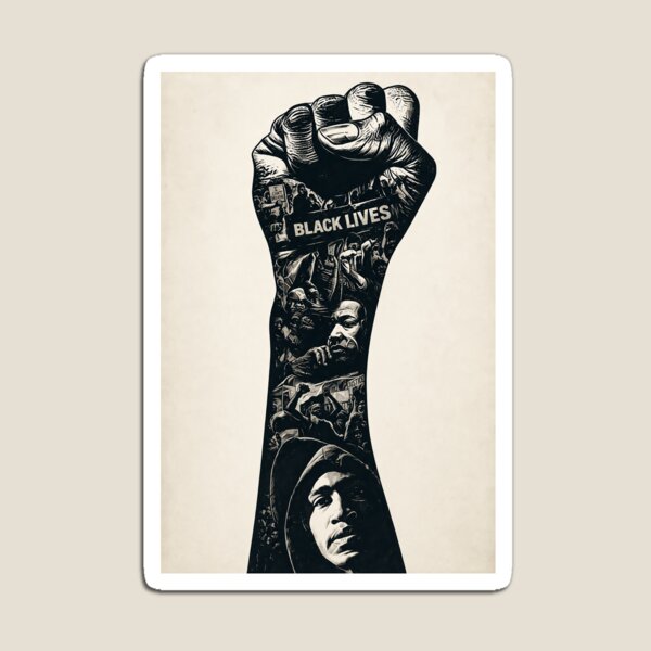 Item preview, Black Lives – Raised Fist Protest Poster designed and sold by PIXEL POP DESIGNS - Beyond the Norm!.