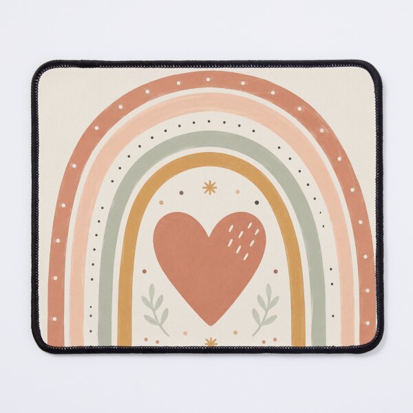Item preview, Boho Chic Rainbow with Heart designed and sold by EsenciaZen.
