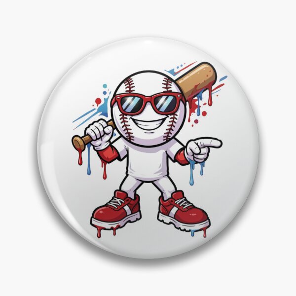 Item preview, Bold Baseball Mascot With Dripping Graffiti Style designed and sold by Mindful56.