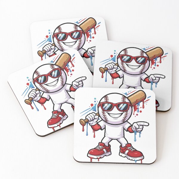 Item preview, Bold Baseball Mascot With Dripping Graffiti Style designed and sold by Mindful56.