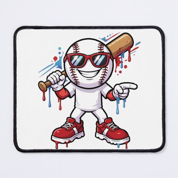 Item preview, Bold Baseball Mascot With Dripping Graffiti Style designed and sold by Mindful56.
