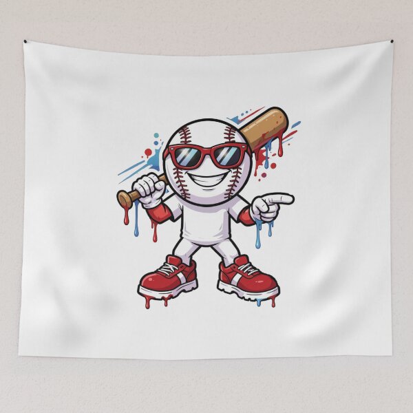 Item preview, Bold Baseball Mascot With Dripping Graffiti Style designed and sold by Mindful56.