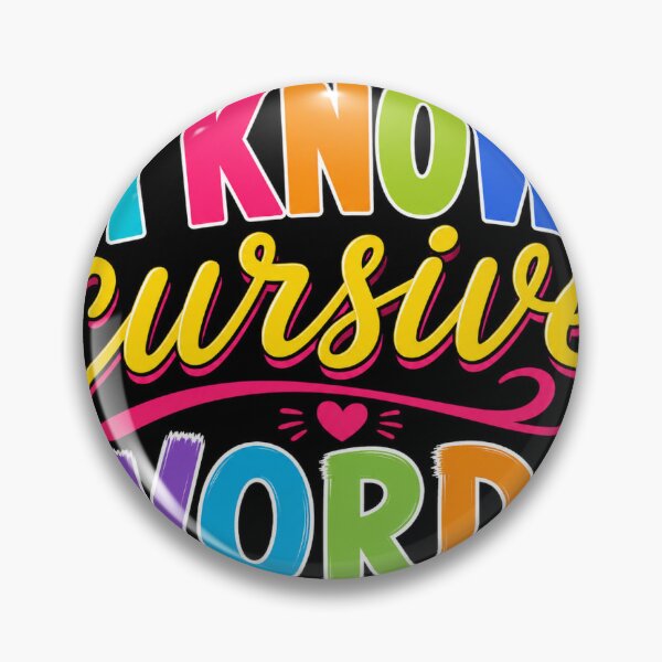 Item preview,  I KNOW CURSIVE WORDS designed and sold by Dvorak22.