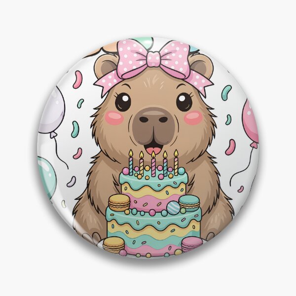 Item preview, Cappy Birthday Party Capybara designed and sold by PDKDesigns.