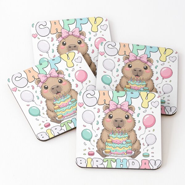 Item preview, Cappy Birthday Party Capybara designed and sold by PDKDesigns.