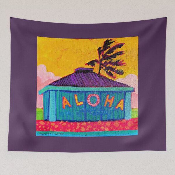 Item preview, Punalu'u Beach Hut with Sunrise Sky designed and sold by Mad World Art Ltd. Co..