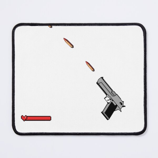 Item preview, Retro Pixel Art Desert Eagle Gaming HUD Design designed and sold by Redvibeco.