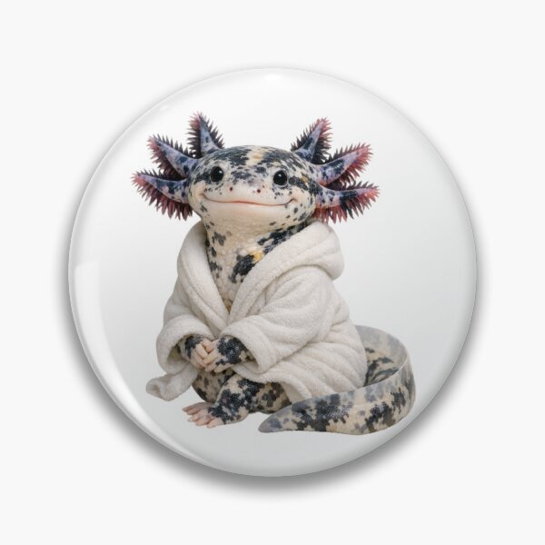 Item preview, Bathrobe Mosaic Axolotl designed and sold by Sillytoe.