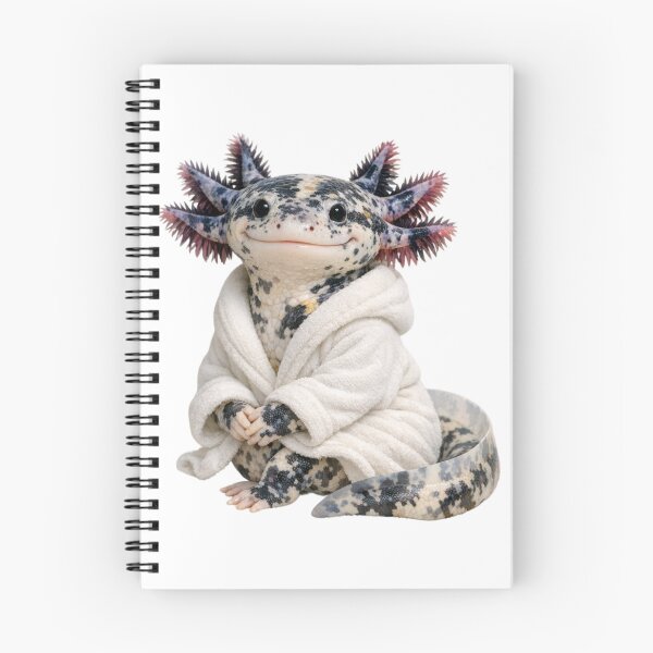 Item preview, Bathrobe Mosaic Axolotl designed and sold by Sillytoe.