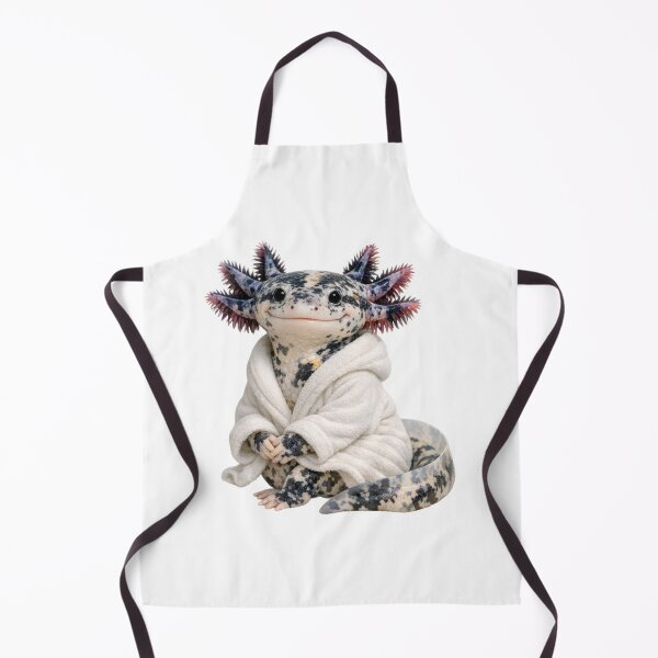 Item preview, Bathrobe Mosaic Axolotl designed and sold by Sillytoe.