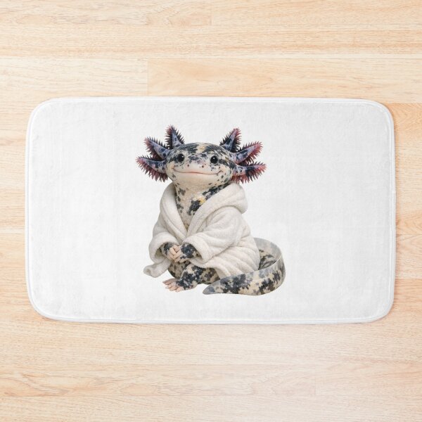 Item preview, Bathrobe Mosaic Axolotl designed and sold by Sillytoe.