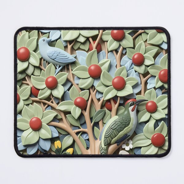 Item preview, William Morris Woodpeckers in Tree designed and sold by Vicky Brago-Mitchell®.