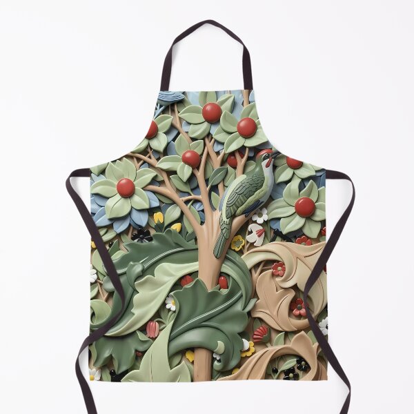 Item preview, William Morris Woodpeckers in Tree designed and sold by Vicky Brago-Mitchell®.