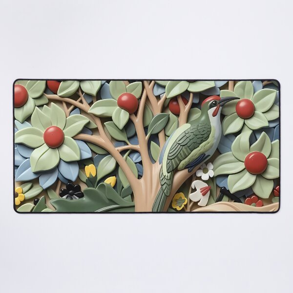 Item preview, William Morris Woodpeckers in Tree designed and sold by Vicky Brago-Mitchell®.