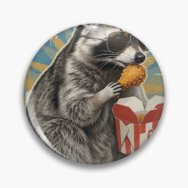Item preview, Cool Raccoon Fried Chicken Feast designed and sold by PDKDesigns.