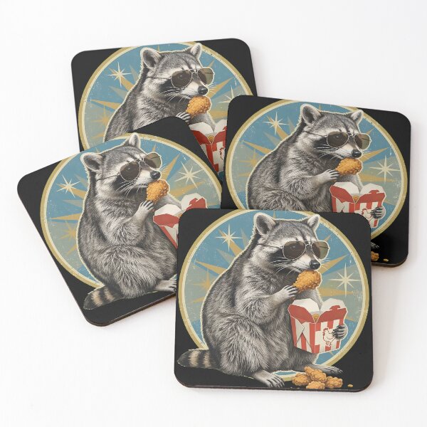 Item preview, Cool Raccoon Fried Chicken Feast designed and sold by PDKDesigns.
