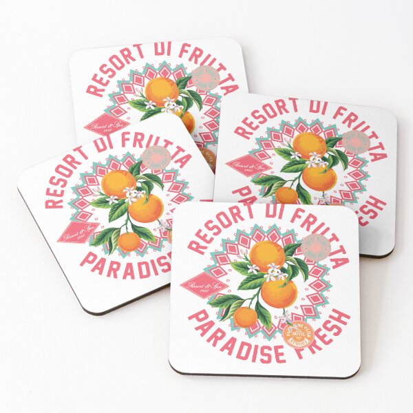 Item preview, Resort Di Frutta Paradise Fresh Orange Citrus Badge T-Shirt designed and sold by Atique Creations.