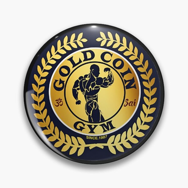 Item preview, Gold Coin Gym Classic Bodybuilding Emblem designed and sold by Velvet-Mirage.