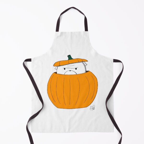 Item preview, Cute Grumpy Pumpkin Bully Bulldog Halloween Art designed and sold by hollydoesign.