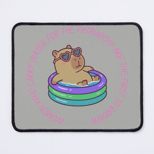 Item preview, Feminist Capybara with Quote designed and sold by Yak's House of Whimsey.