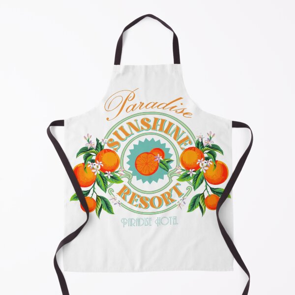 Item preview, Paradise Sunshine Resort Orange Botanical Hotel Badge T-Shirt designed and sold by Atique Creations.