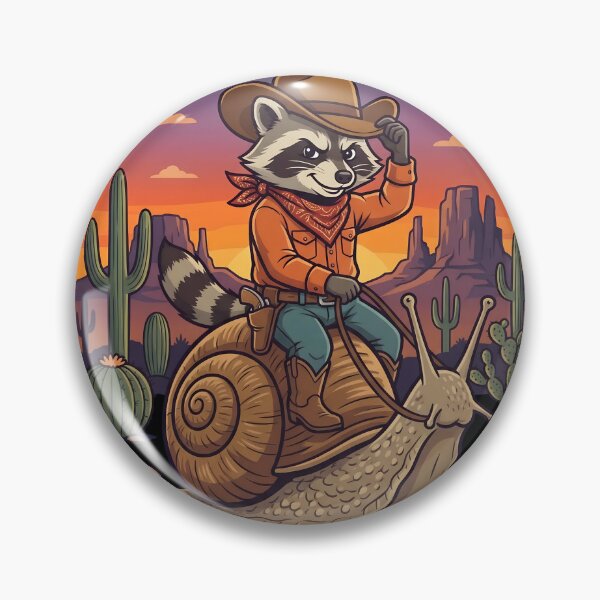 Item preview, Cowboy Raccoon Snail Kerfuffle designed and sold by PDKDesigns.