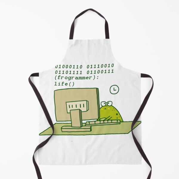 Item preview, Cute Frog Programmer Coding Binary Tech Life designed and sold by Utimaxara.