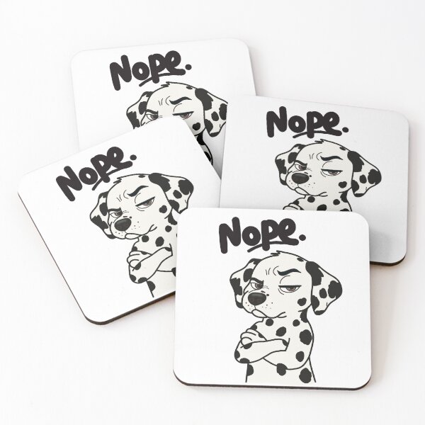 Item preview, ⁠Funny Dalmatian Dog Nope Sarcastic Grumpy Puppy Graphic  designed and sold by Teenidesign .