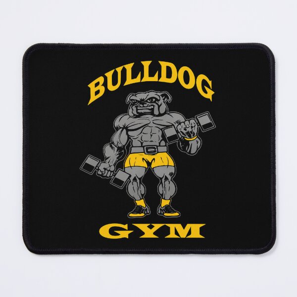 Item preview, Bulldog Gym Heavy Dumbbell Workout Mascot designed and sold by Velvet-Mirage.