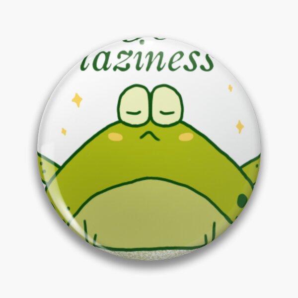 Item preview, Un-frog-gettable Laziness Funny Grumpy Frog Pun designed and sold by Utimaxara.