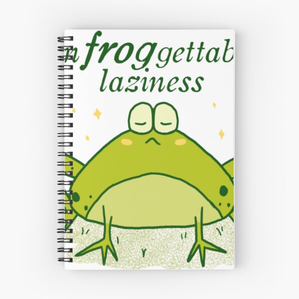 Item preview, Un-frog-gettable Laziness Funny Grumpy Frog Pun designed and sold by Utimaxara.