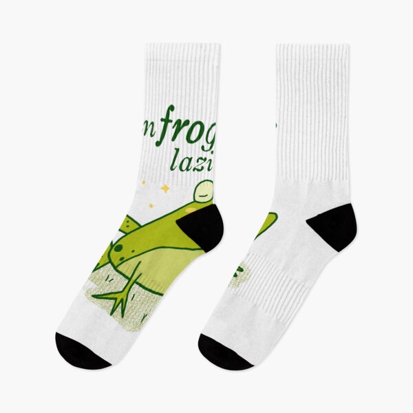 Item preview, Un-frog-gettable Laziness Funny Grumpy Frog Pun designed and sold by Utimaxara.