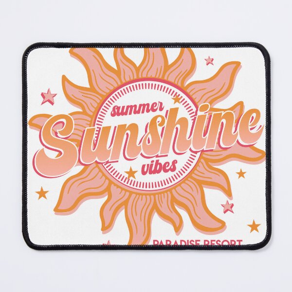 Item preview, Summer Sunshine Vibes Paradise Resort Retro Sun Badge T-Shirt designed and sold by Atique Creations.