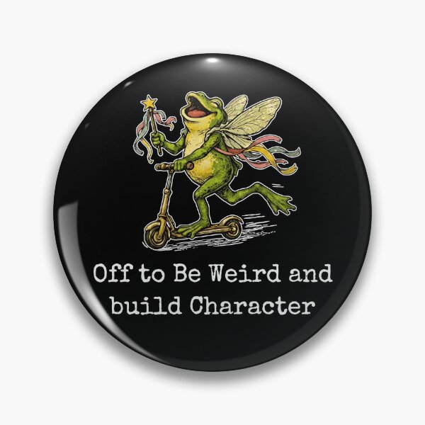 Item preview, Off To Be Weird And Build Character designed and sold by Johnny-Store.