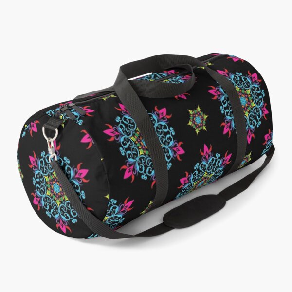 Item preview, Seamless Pattern with Blue and Pink Floral Mandala Motifs designed and sold by PowerAntShop.