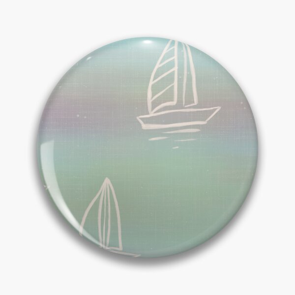 Item preview, Shades of blue cruise sailboats on colorful Ombre dreamy summer gradient  designed and sold by PrettywithColor.