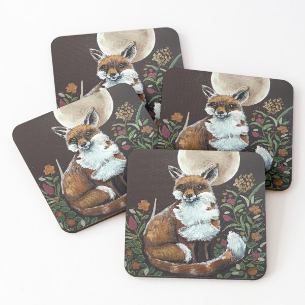 Item preview, Fox in Flowers designed and sold by ArtistsAtticWI.