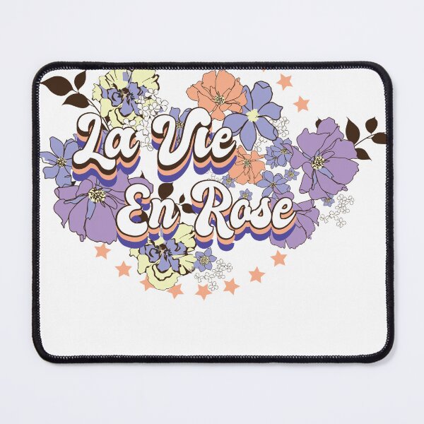 Item preview, La Vie En Rose Retro Typography T-Shirt designed and sold by Atique Creations.