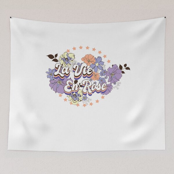 Item preview, La Vie En Rose Retro Typography T-Shirt designed and sold by Atique Creations.