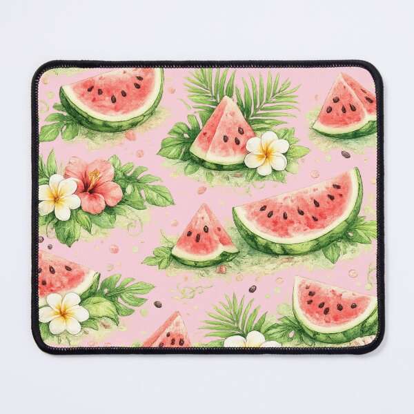 Item preview, Pink Summer Watermelon Floral Pattern designed and sold by 0606PM.