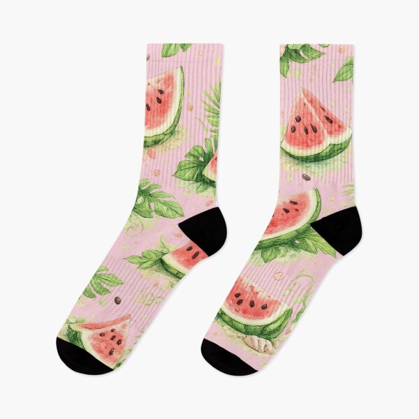 Item preview, Pink Summer Watermelon Floral Pattern designed and sold by 0606PM.
