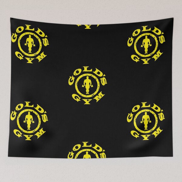 Item preview, Gold Gym Retro Yellow Silhouette Parody designed and sold by Velvet-Mirage.