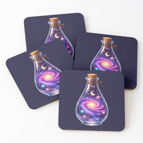 Item preview, Cosmic Galaxy Potion Bottle Fantasy Art Prints Collection designed and sold by PinUpPizzazz.