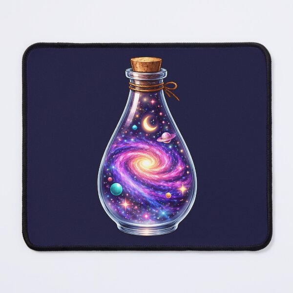 Item preview, Cosmic Galaxy Potion Bottle Fantasy Art Prints Collection designed and sold by PinUpPizzazz.