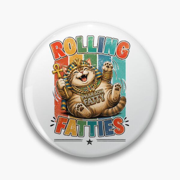Item preview, Cat Rolling Fatties Funny pharaoh cat Graphic designed and sold by QuiteOrbit.