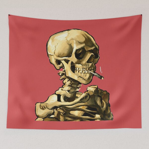 Item preview, SKELETON SMOKING CIGARETTE designed and sold by NoThoughtsCat.