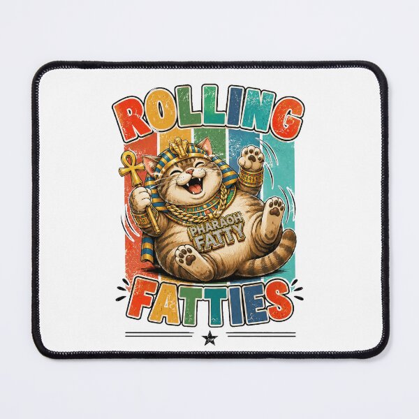 Item preview, Cat Rolling Fatties Funny pharaoh cat Graphic designed and sold by QuiteOrbit.