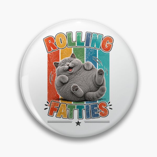 Item preview, British Shorthair Rolling Fatties Funny Cat designed and sold by QuiteOrbit.