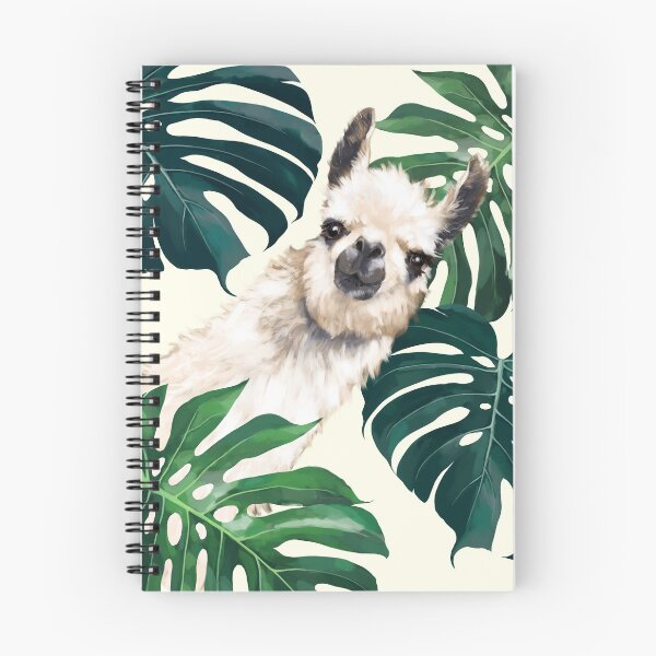 Item preview, Sneaky Llama in Tropical Monstera  designed and sold by bignosework.