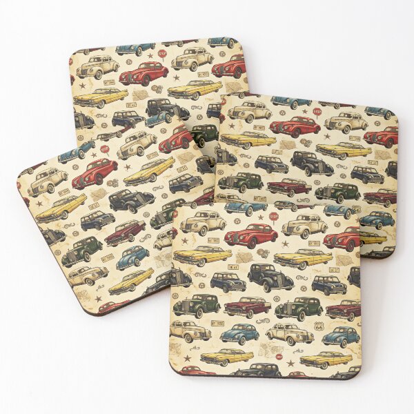 Item preview, Vintage Cars designed and sold by FunFitsFactory.